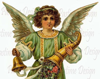 Vintage Christmas angel, angel clip art, angel image, vintage image, Christmas clip art, angel png, christmas png, vintage illustration