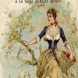 Vintage couple géorgien, Romance Vintage, Vintage éphémères, image imprimable, vintage Valentine, image géorgienne numérique, image de l’amour vrai
