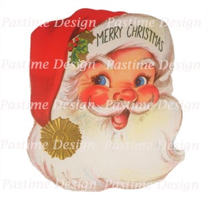 Vintage Santa with 'Merry Christmas' hat,Santa claus clipart,santa printable image,Christmas download,Christmas clipart,Santa digi image