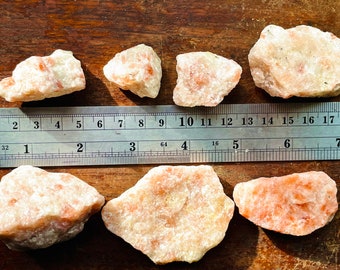 Natural Rough Sunstone - Raw Sunstones - Raw Crystals - Rough Stones - Healing Stones and Crystals