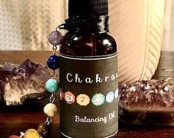 Chakra Balancing Oil Made with 100% real essential oils - Chakra Healing - Aromatherapy - Spiritual Healing - Vegan - Kundalini - Energy