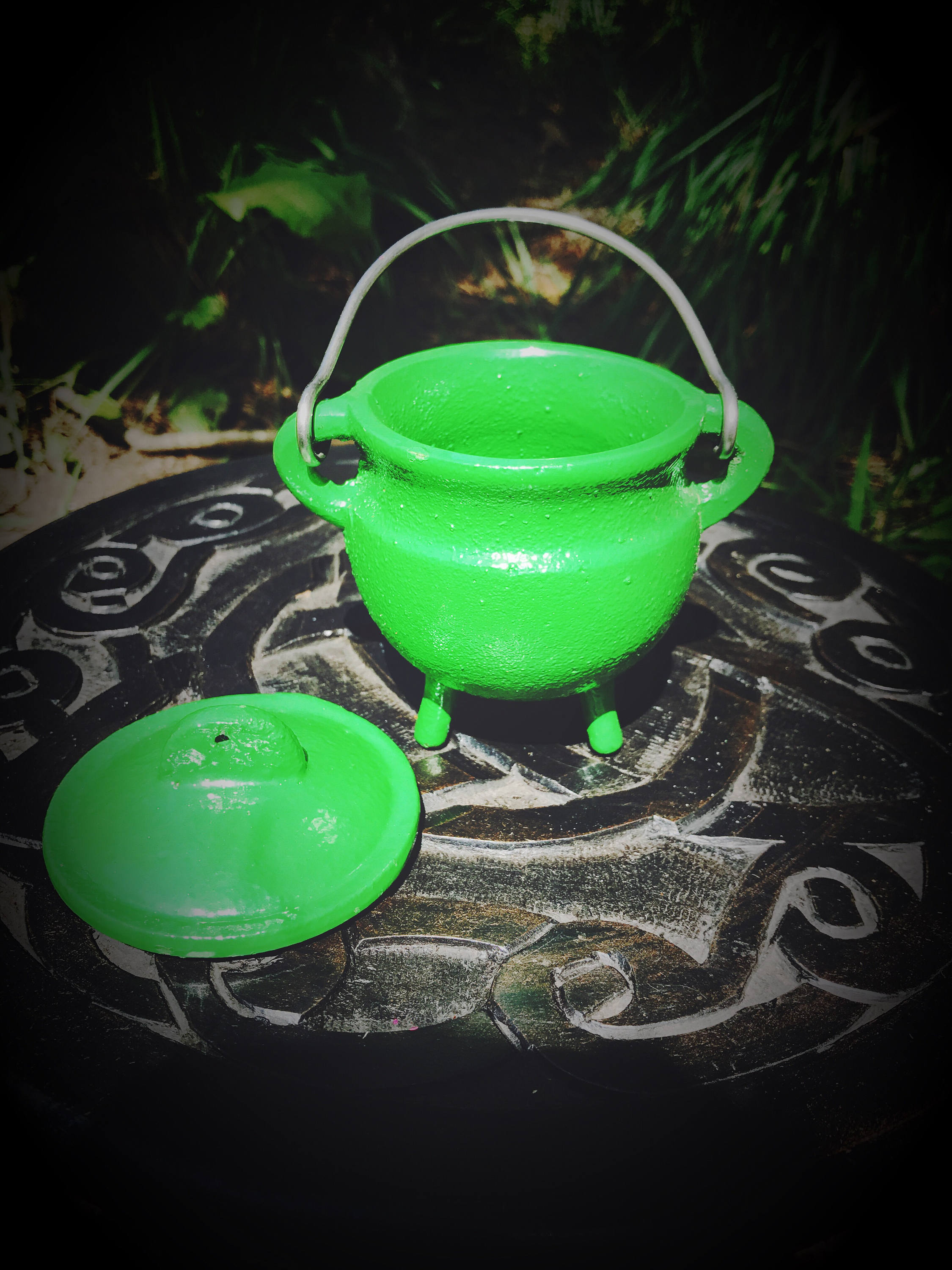Painted Cast Iron Cauldron Colorful Cauldrons for Magick Etsy