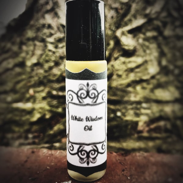 White Wisdom Oil - Magick Oils - Aromatherapy - Concentration - Spiritual - Essential Oils - Pagan