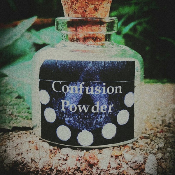 CONFUSION POWDER Ritual Spell Powder to Confuse Your Adversary - Spell Kit - Hexing - Courtcase - Witchcraft - Voodoo - Santeria - Wicca