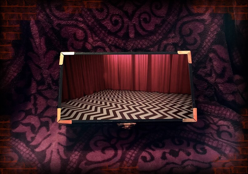 Twin Peaks Red Room Black Lodge Horror Wooden Trinket Box Decoupage Jewellery Box