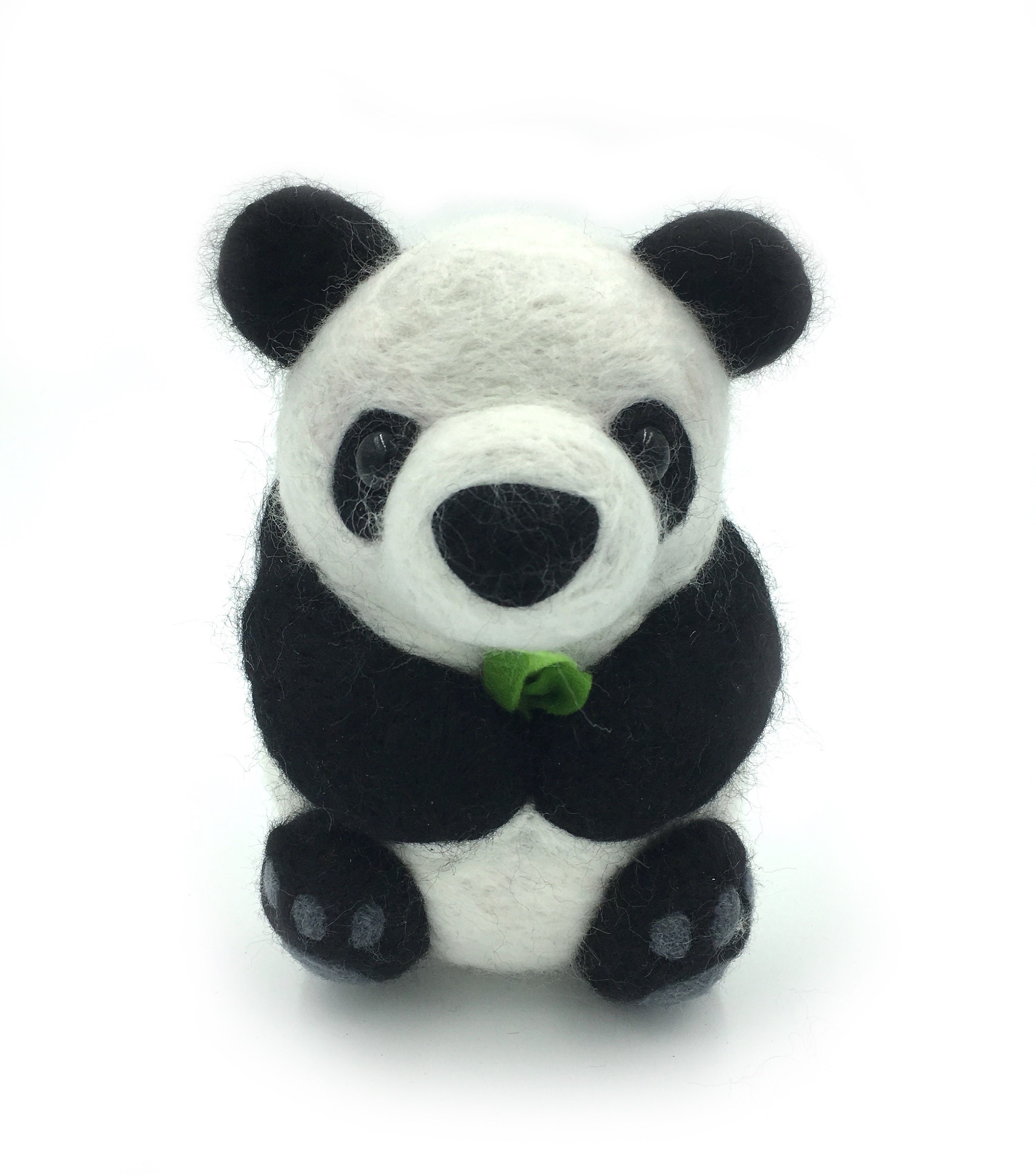 Cute Little Panda Needle Felt Wool Zoo Wild Animals - Etsy