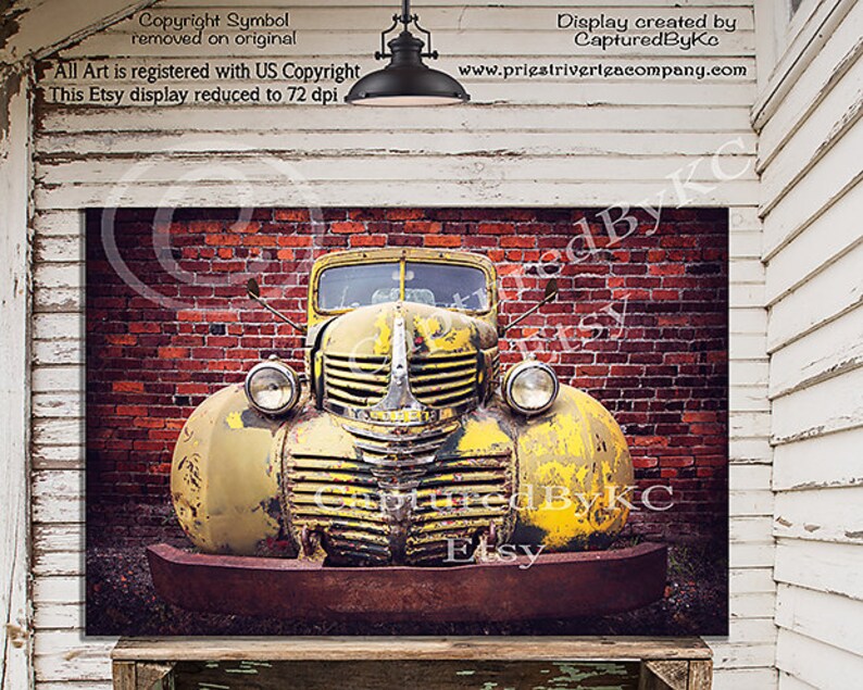 Vintage Truck Art Vintage Truck Wall art Vintage Car art Etsy