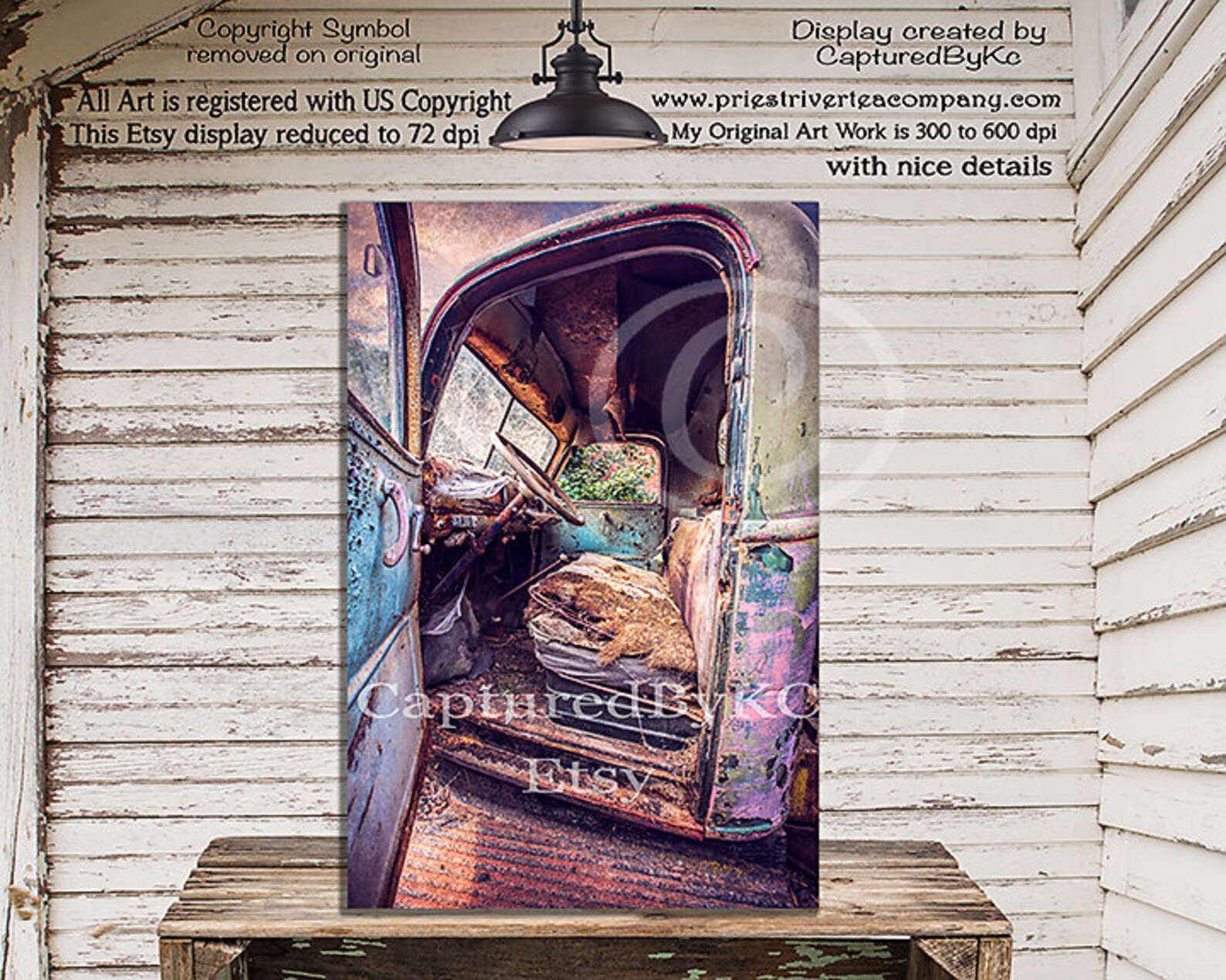 Vintage Truck Art Truck wall art Old Truck Decor Man Cave Etsy