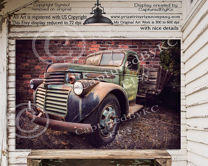 GMC Car Art GMC Truck Art Vintage Car art Gmc wall art Old ...