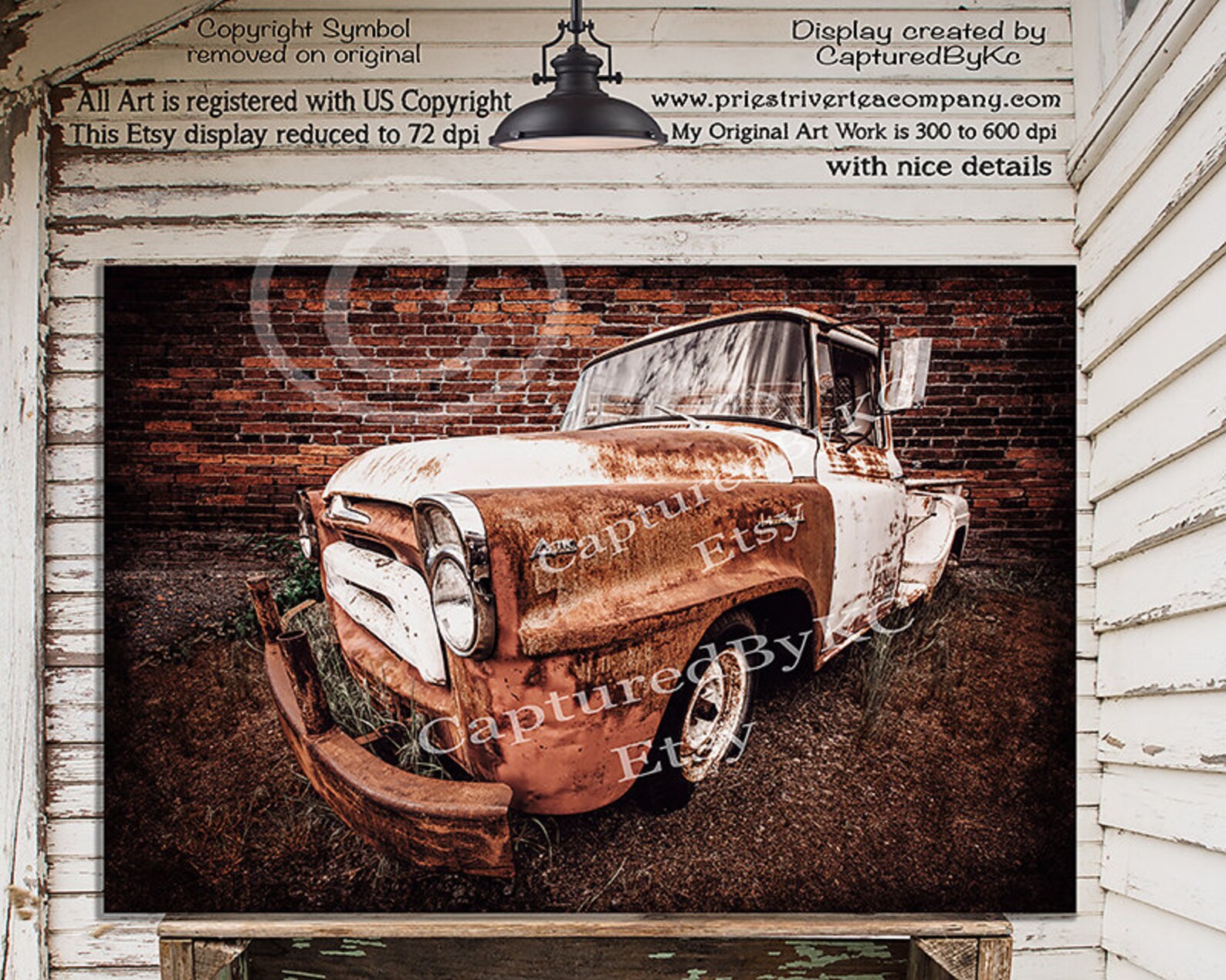 International Harvester Truck Wall Art Vintage Truck Art Old Etsy