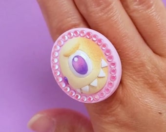 Bague monstrueusement kawaii pastel