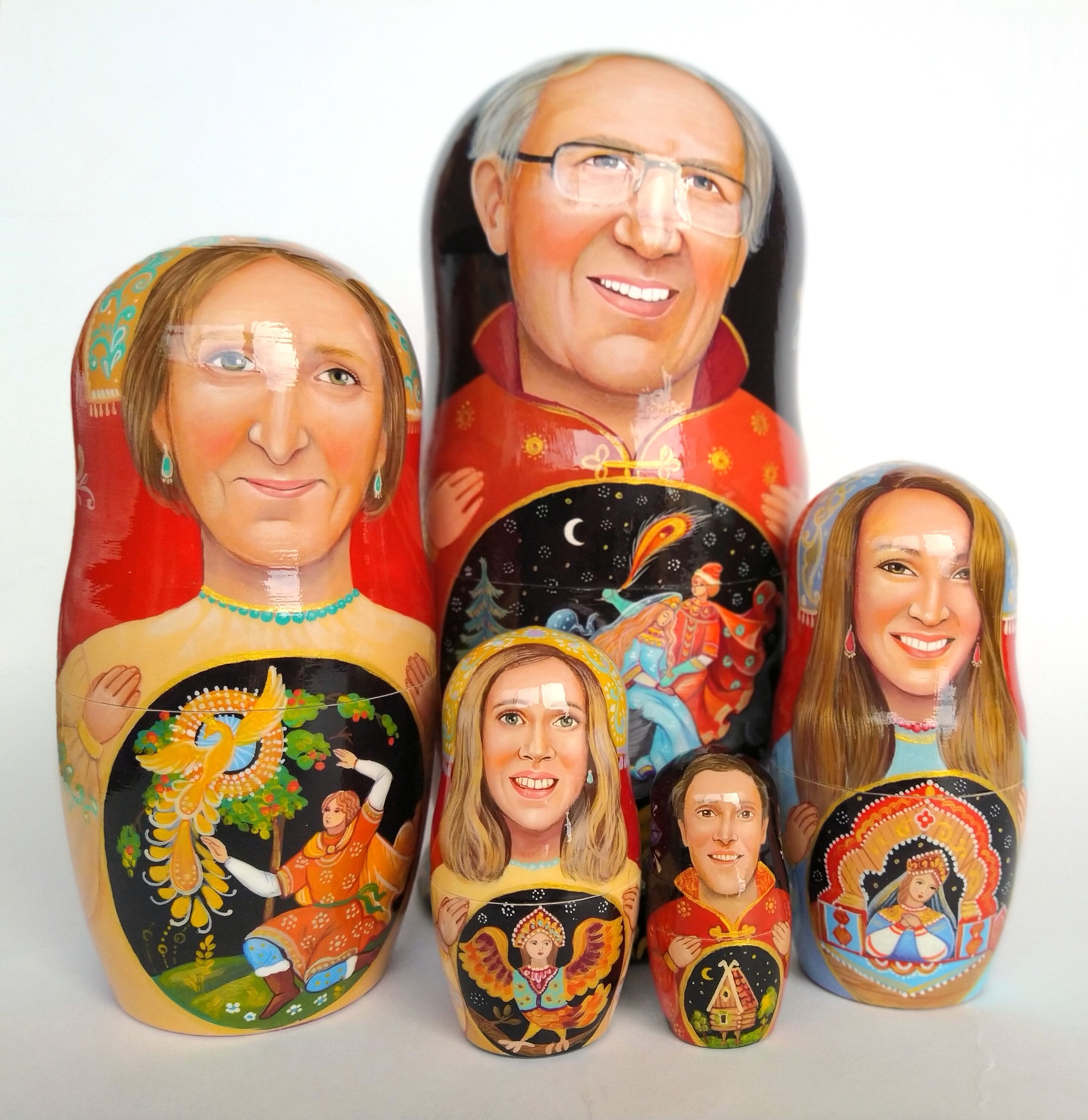 Custom Nesting Dolls / per Foto Familienpuppen Portrait Etsy