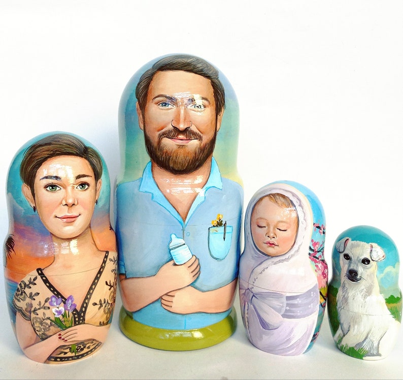 Custom Nesting Dolls / by photo Family dolls Portrait Etsy