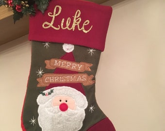 christmas stocking etsy
