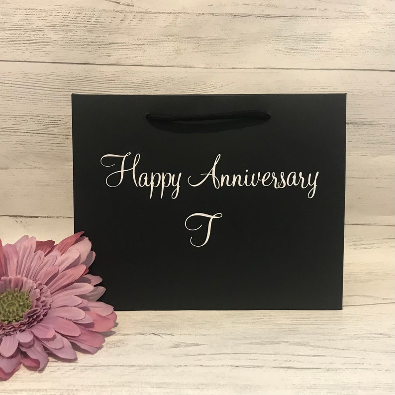 Personalised Anniversary Gift Bag Wedding Anniversary Gift Etsy