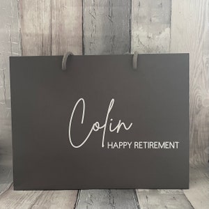 Personalisierte Ruhestand Geschenktasche, Ruhestand Geschenktasche, besonderer Anlass, personalisierte Geschenktasche, Abschied Geschenk, Ruhestand Geschenk