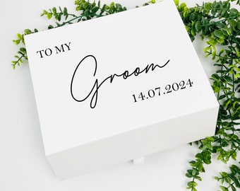 Personalised Groom gift box, to my groom gift box, wedding morning gift box groom gift box
