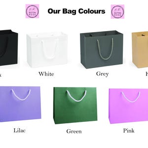 Personalized Thank You Gift Bag: Eco-Friendly Recycled Keepsake image 6