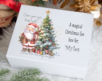 Luxury personalised Christmas Gift Box, Christmas Eve Box, Xmas Eve Box, Santa Christmas Eve Box