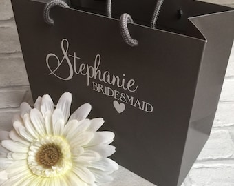 Bridesmaid Gift Bag, Personalised Gift Bag, Bridal Party Gifts, Bridal Party Gift Bag, Flower girl, Mother Of The Bride