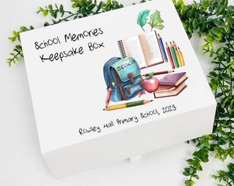 Personalized School Leavers Keepsake Box: School Memories