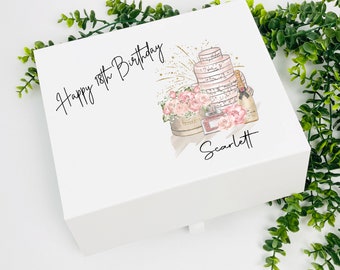 Luxury Personalised Special Birthday Gift Boxes, Personalised Big Birthday Gift Box, 16th Birthday, 18th Birthday, 21st Birthday
