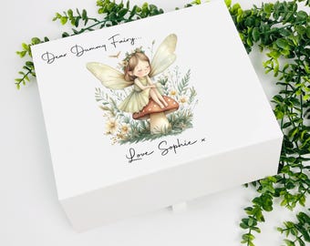 Personalised Dummy Fairy Gift Box – Dummy Fairy Keepsake Box – Pacifier Goodbye Box – Custom Name Fairy Box – Dummy Leaving Tradition