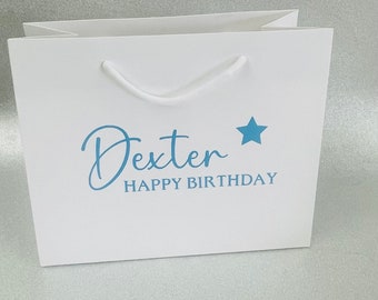 Personalized Happy Birthday Gift Bag: Keepsake Party Favor