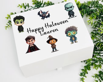 Luxury personalised Halloween Gift Box, Halloween Box, Trick or Treat, Halloween, Personalised Boo Box