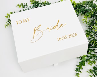 Personalised Bride gift box, to my Bride gift box, wedding morning gift box Bride gift box