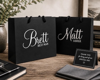 Personalised Groomsmen Gift Bag, Best Man Gift Bag, Groomsmen Gift, Personalised Gift Bag, Personalized Gift