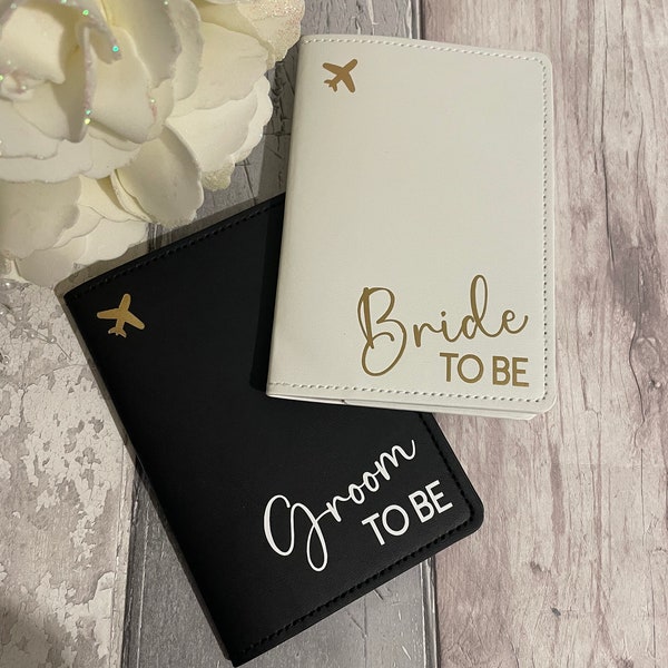 Personalised Bride To Be Passport Cover, Personalised Passport Holder, Personalised Luggage, Travel, Miss to Mrs gift, Hen Party Gift, Bride