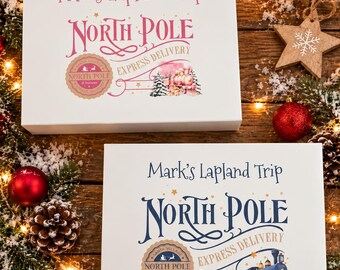 Personalised Lapland Announcement gift box - Personalised Lapland keepsake gift box