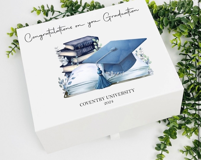Luxury personalised 'Graduation' keepsake box, Congratulations on your Graduation giftbox, Graduation keepsake box, Graduation