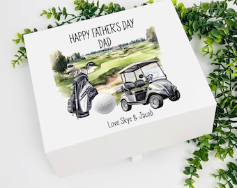 Personalised Fathers Day Gift Box, Daddy gift box, Fathers Day, Birthday gift box, Grandad Fathers Day Gift, Golf Lover Gift