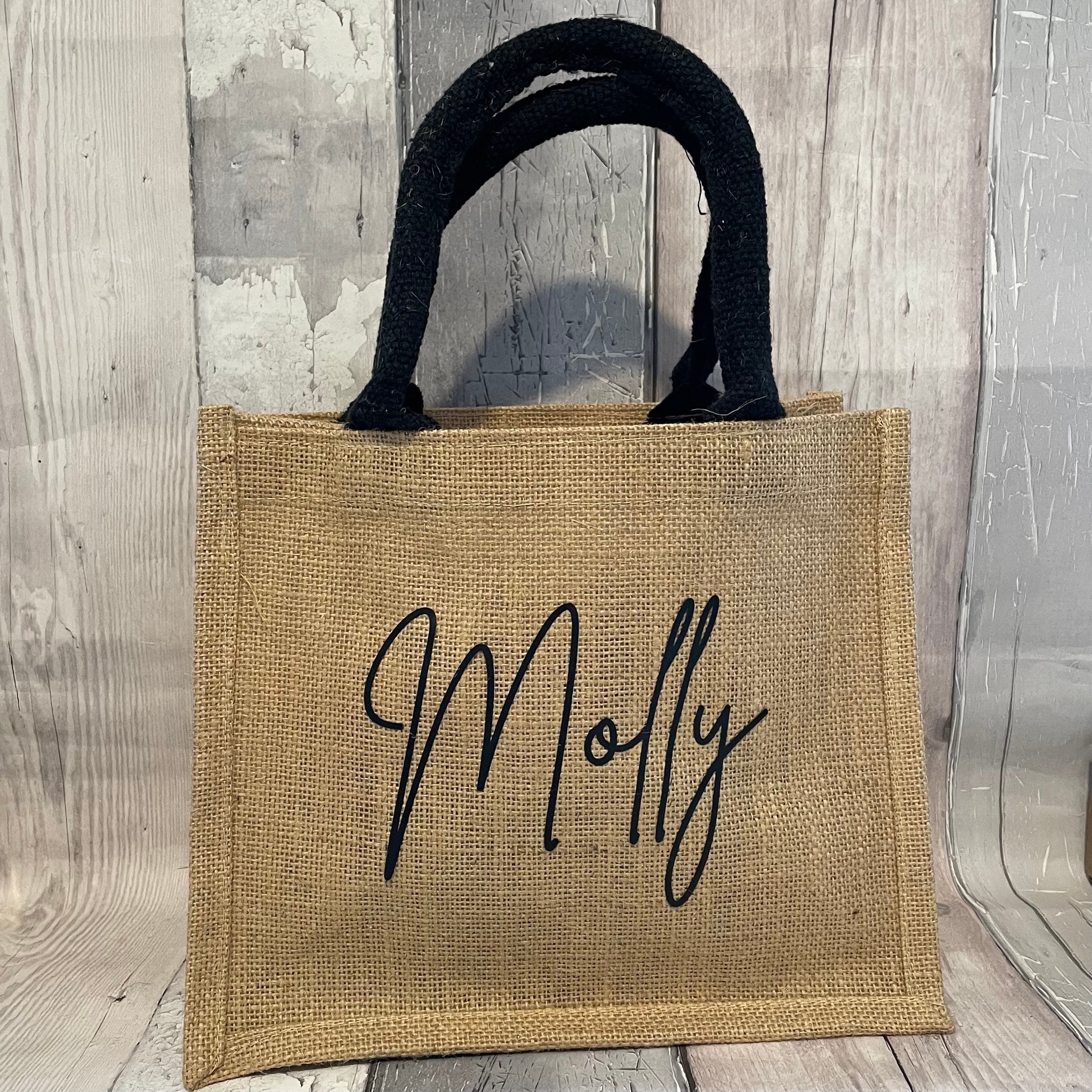 Personalised Hessian Jute Tote Bag Personalised Beach Bag Beach Bag Personalized Hessian Jute Bag Personalized Hessian Tote Beach Bag Etsy UK