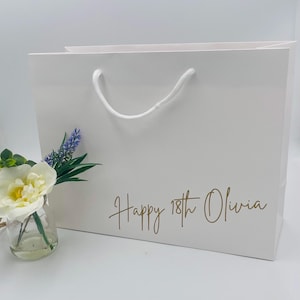 Personalised Birthday Gift Bag, Birthday Gift Bag, Special Birthday, Personalised Gift Bag