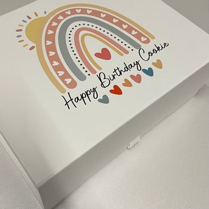Personalised Name Gift Box, Birthday Gift Box, Special Occasion Gift Box, Personalised Gift Box, Rainbow Gift Box
