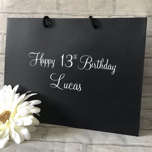 Personalised Birthday Gift Bag, Birthday Gift Bag, Special Birthday, Personalised Gift Bag