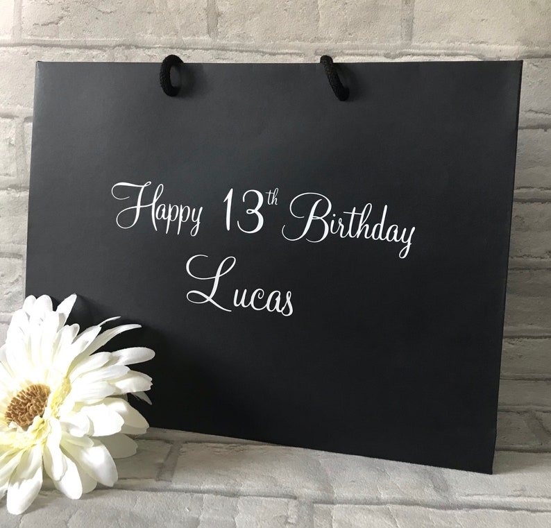 Personalised Birthday Gift Bag, Birthday Gift Bag, Special Birthday, Personalised Gift Bag