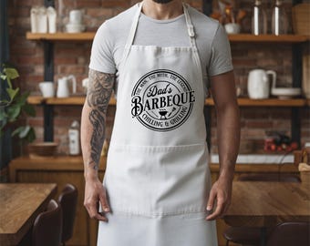 Dads BBQ apron Gift, King Of The Kitchen apron, BBQ Lover apron, Father's Day apron, Father's Day Gift, Men's apron, Cooking Lover Gift