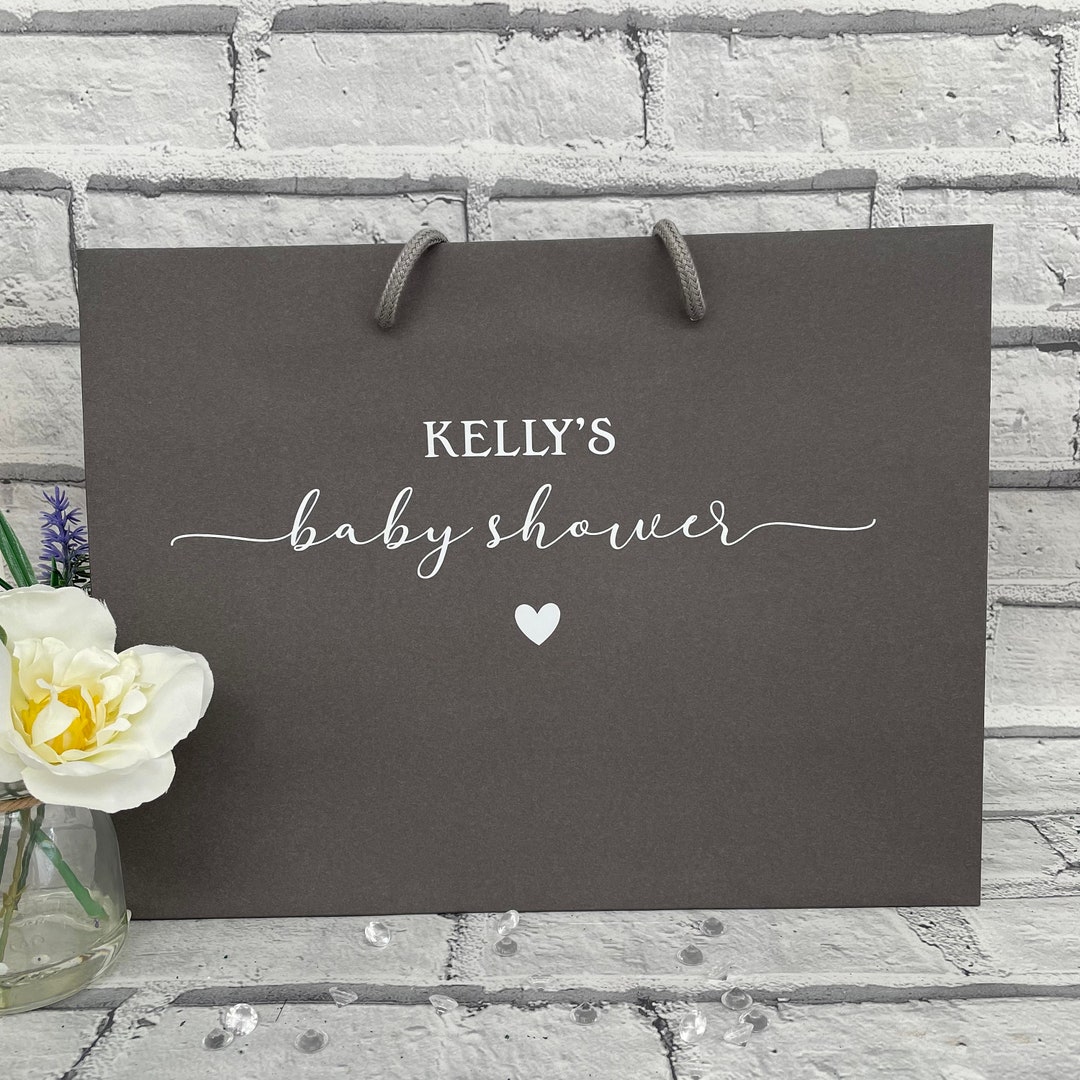 Personalised Name Baby Shower Gift Bag, Baby Shower Gift Bag, Special