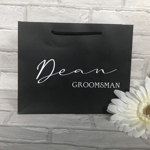 Personalised Groomsmen Gift Bag, Best Man Gift Bag, Groomsmen Gift