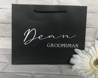 Personalised Groomsmen Gift Bag, Best Man Gift Bag, Groomsmen Gift