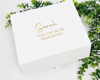 Personalized Bridesmaid Proposal Gift Box: Bridal Party Idea