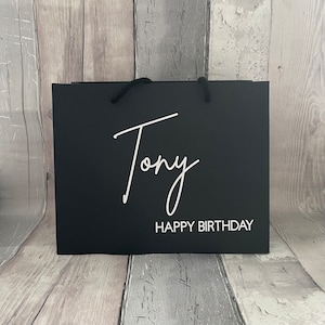 Personalised Birthday Gift Bag, Birthday Gift Bag, Special Birthday, Personalised Gift Bag