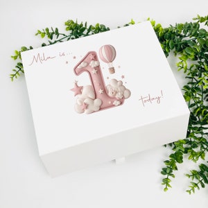Luxus personalisierte spezielle Geburtstagsgeschenkbox, personalisierte Geburtstagsgeschenkbox, Geschenk zum 1. Geburtstag, Kinder personalisierte Geschenkbox, personalisiert