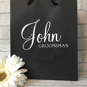 Personalised Groomsmen Gift Bag, Best Man Gift Bag, Groomsmen Gift, Personalised Gift Bag, Personalized Gift image 6
