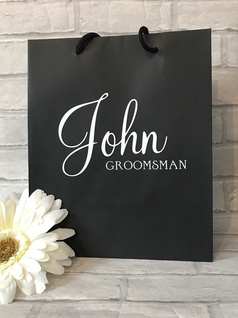 Personalised Groomsmen Gift Bag, Best Man Gift Bag, Groomsmen Gift, Personalised Gift Bag, Personalized Gift image 6