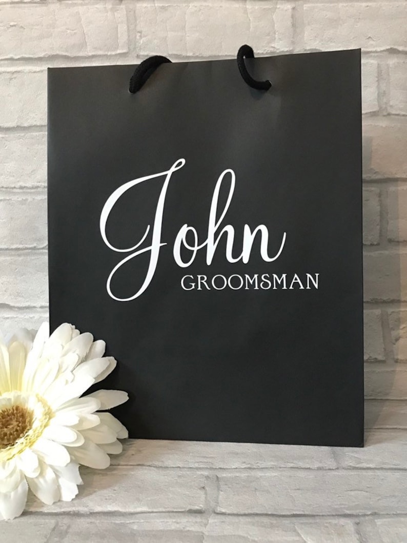 Personalised Groomsmen Gift Bag Best Man Gift Bag Groomsmen Etsy